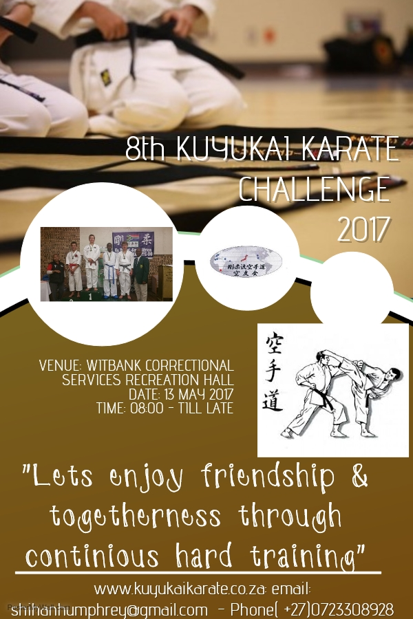 8th Kuyukai Karate Challenge Poster. 2017
